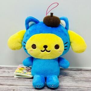 Sanrio Pompompurin Chibi Blue Cat Costume Plush Official Small Japan US Seller